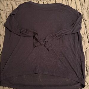 lululemon athletica Charcoal Long Sleeve Top